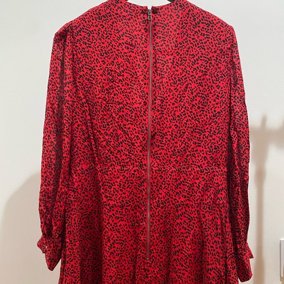 NWT Alice + Olivia Polly Strong Shoulder V Neck Dress Size 14 - Picture 12 of 16